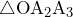 \triangle\mathrm{O}\mathrm{A}_2\mathrm{A}_3