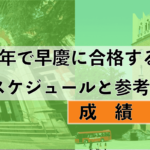 1年で早慶に受かるための合格スケジュール戦略【理系編】